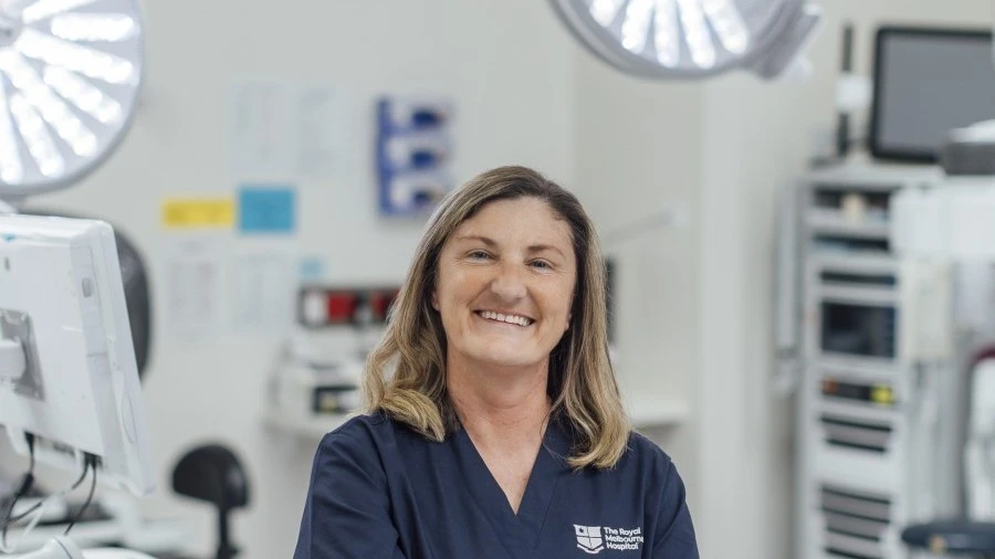 Professor Kate Drummond in surgery