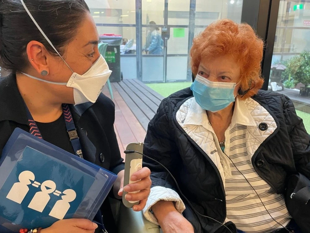 Interpreter and patient